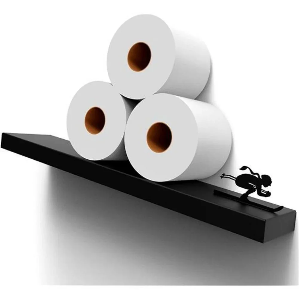 Toilet Paper Holder -Bath Decor - Tilted Toilet Paper Rack